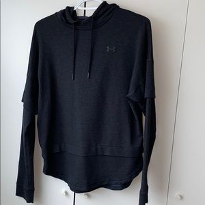Dual layer under armour hooded top